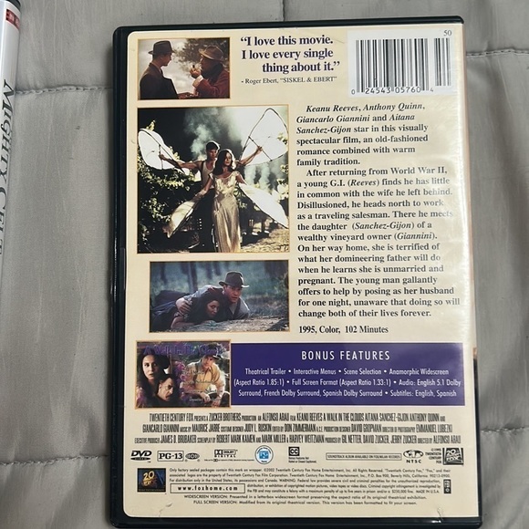 Set of DVDs Mighty Celtics & A Walk in The Clouds like new condition - Picture 3 of 5